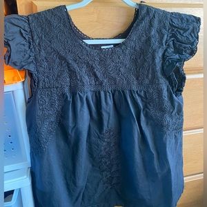 J Marie embroidered top